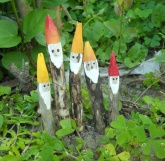 DIY garden gnomes